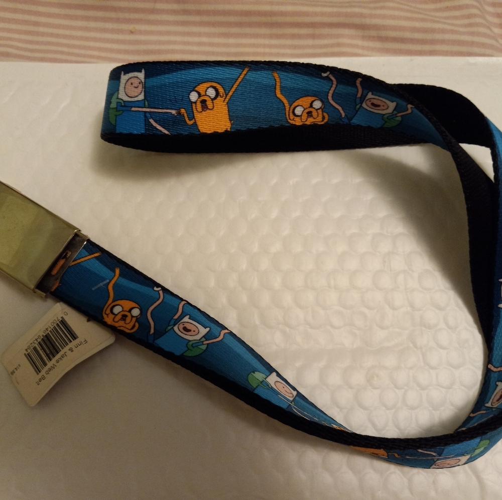 NWT "Finn and Jake" adjustable web belt